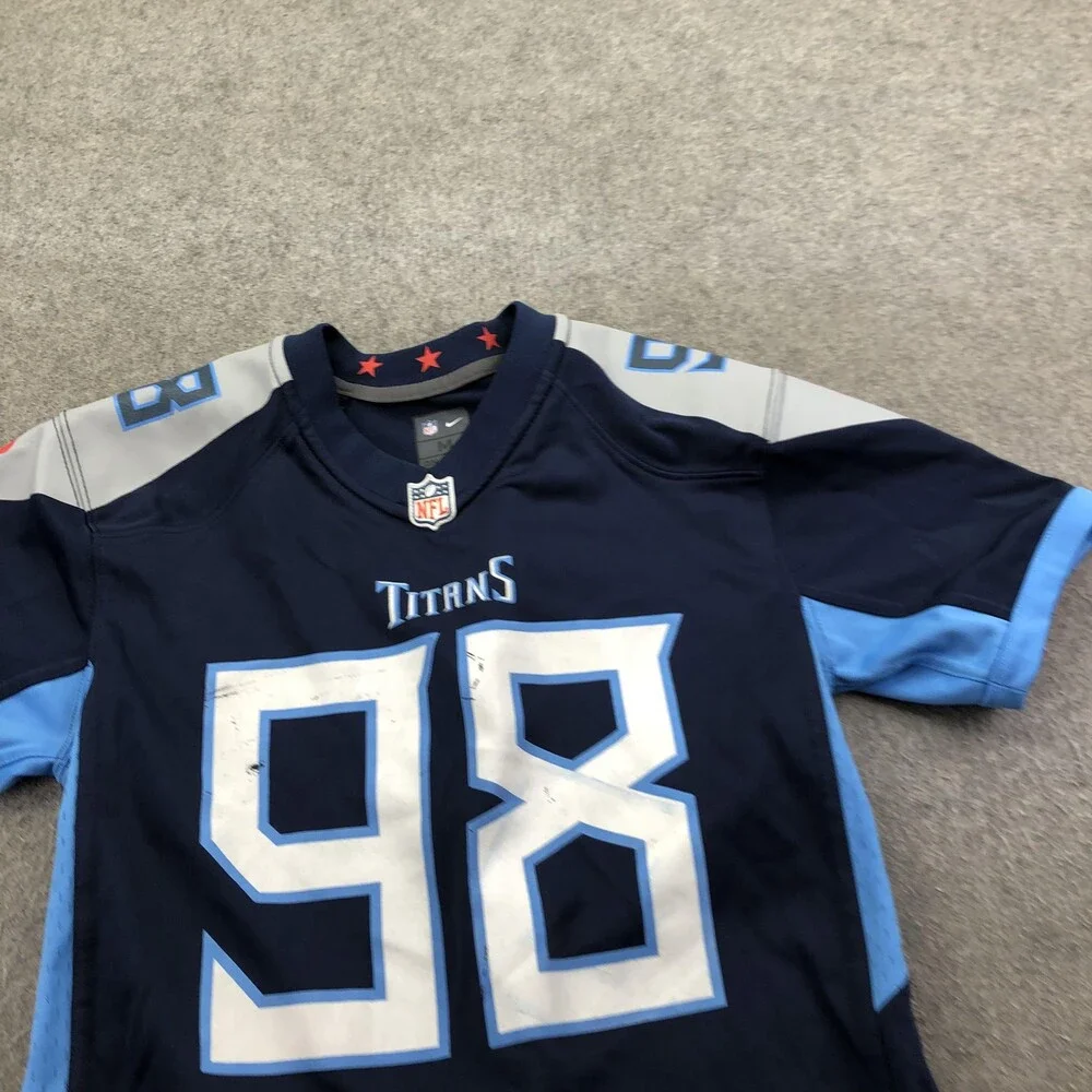 Tennessee Titans Jersey Boys Medium Blue NFL Football Nike Jeffery Simmons 98